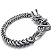 HITOP Vintage Fashion Charm Men's Dragon Jewelry Stainless Steel Bracelet