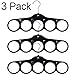 Closet Organizers Velvet Scarf Hangers of 3 pack, No Snag Closet Organization Storage Holder for Scarves, Men's Ties, Women's Shawls, Pashminas, Belts, Accessories, Clothes, Keeps Neat and Wrinkle Fre