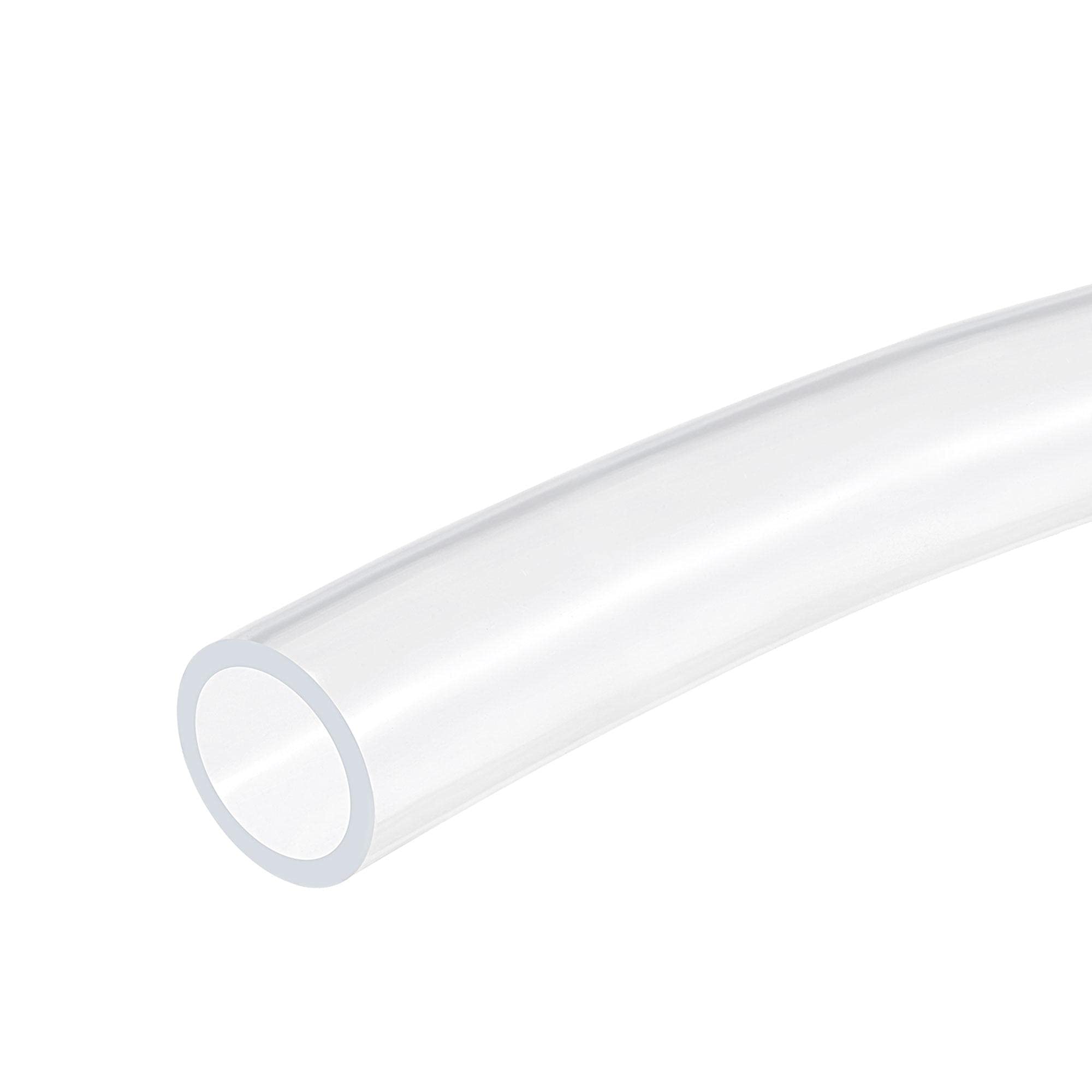sourcing map PVC Clear Vinyl Tubing, 20mm ID 25mm(1-inch) OD 3.3ft Plastic Pipe Air Water Hose