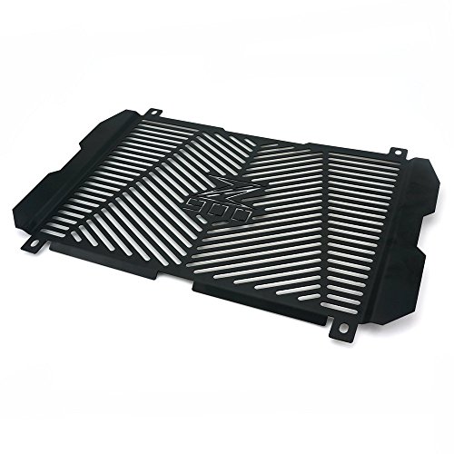 Heinmo Motorcycle New CNC Aluminum Radiator Guard Grill Cover Protector fit For KAWASAKI Z900 2017 Black Sliver (black)