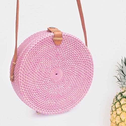 pinko straw bag