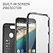Google Pixel Case, YOUMAKER Slim Fit Full-body Rugged Heavy Duty Protection Cover Case with Built-in Screen Protector and Belt Clip Holster for Google Pixel 5.2 inch (2016 Release) - Black/Black