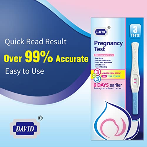 DAVID Pregnancy Tests Early Detection HCG Test for Fertility Women