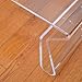 HOMCOM 38 in. Modern Acrylic Coffee Table