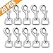 Swivel Snap Hooks, Lucky Goddness 20pcs Metal Heavy Duty Square Eye Clasp Buckle Trigger Clip Multipurpose- Best for Spring Pet Buckle, Key Chain for Linking Dog Leash Collar, Handmade Crafts Project