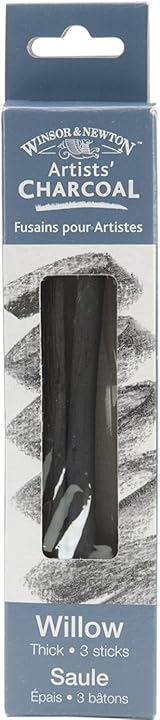 Winsor & Newton Willow Charcoal Thick Pack of 3