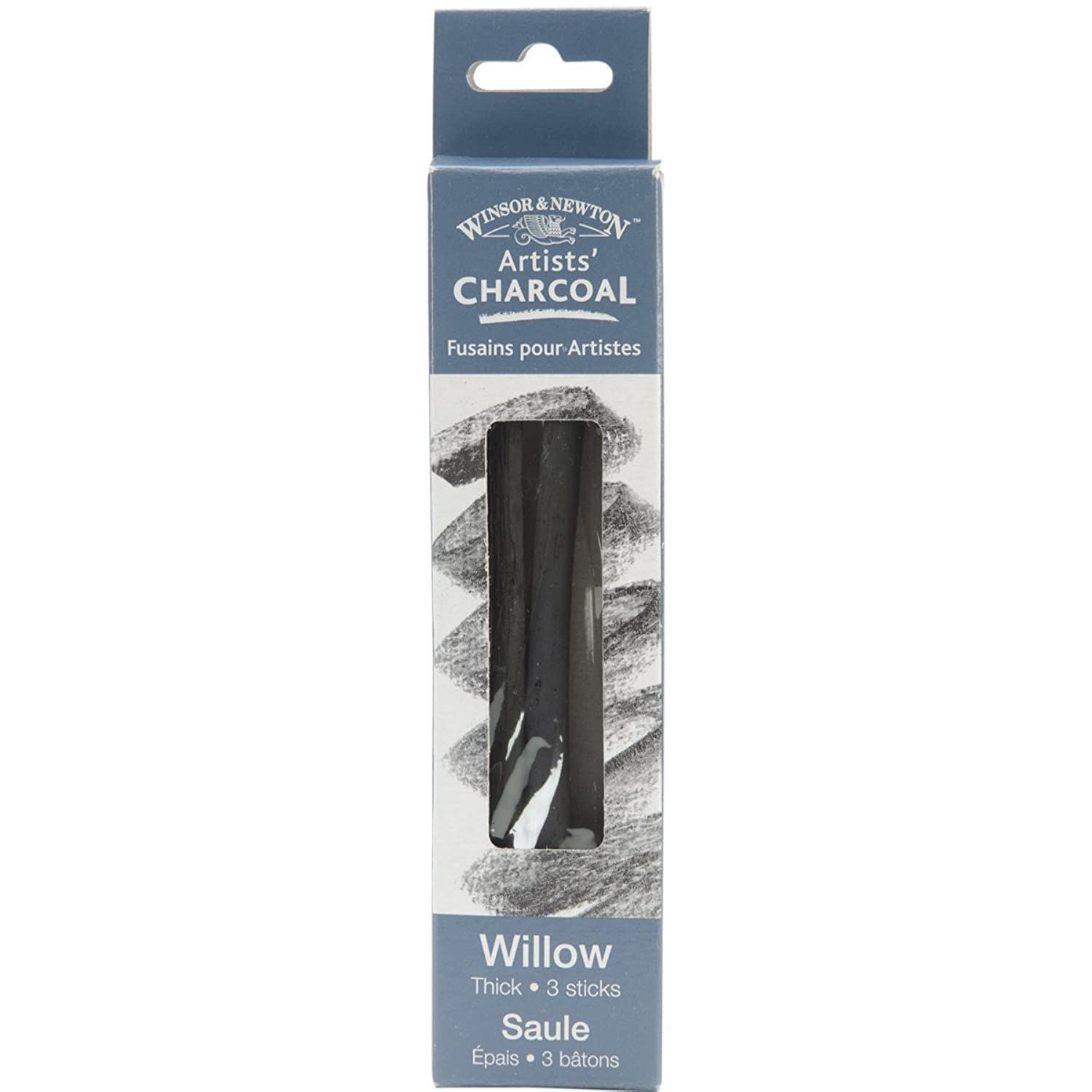 Winsor & Newton Willow Charcoal, Thick Pack of 3