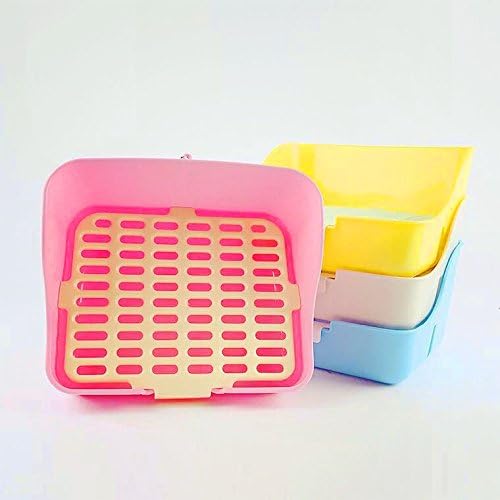 Spicebar 2pcs Large Pet Litter Box for Rabbit Potty Training; Corner Bunny Toilet Tray for Lops or Ferrets