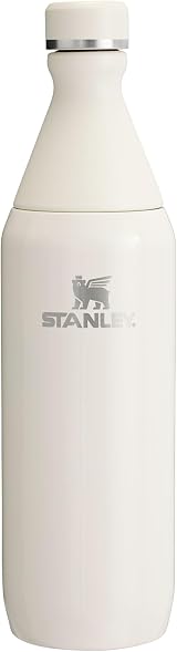 Stanley All Day Slim 0.6L Water Bottle Cream Leakproof Dishwasher Safe