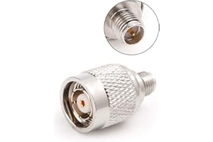 Oxxggkao RF Connector, RP-TNC Male Plug to RP-SMA Female Connector Coaxial Converter Adapter