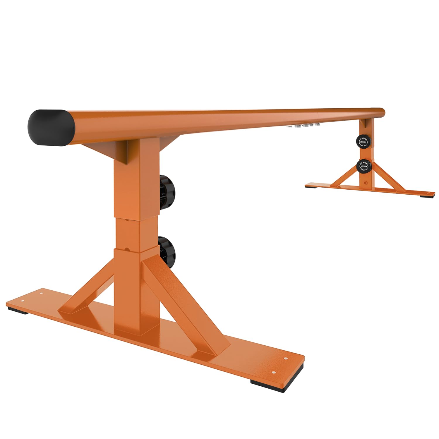 Photo 1 of MR Skate Rail Skateboard Ramp Grind Rail Professional Skatepark Grind Rail Adjustable Height Grind Rail for Skateboard Rail Tricks Practice, Free Extendable Heavy Duty Ellipse Flat Bar Skate Grind 71”