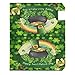 Wamika St. Patrick's Day Shamrock Clover Rainbow Mailbox Cover - Magnetic Leprechaun Hat Gold Coin Pot Horseshoe - Large Size 18