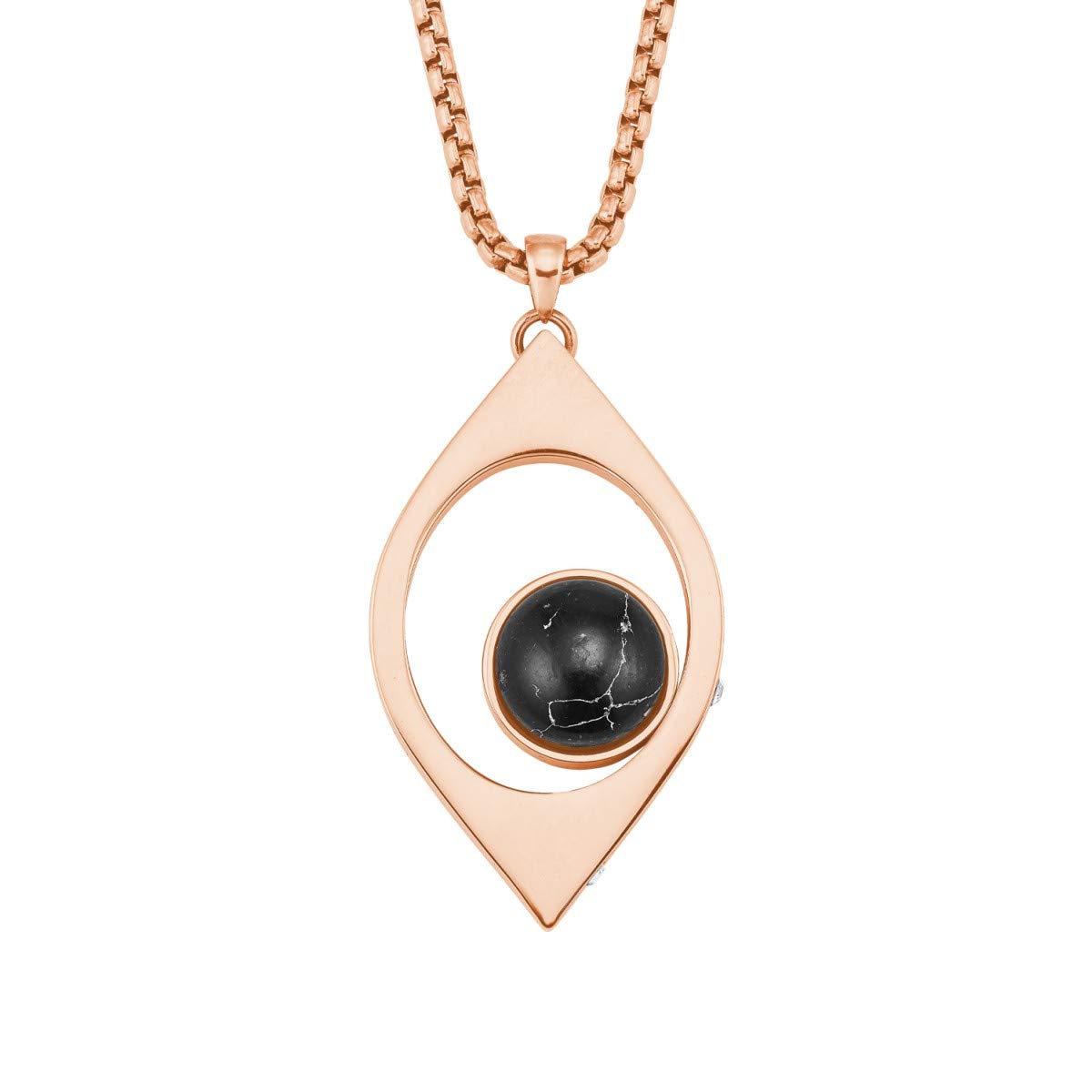 s.Oliver Women's Stainless Steel Turquoise Fantasy Pendant Necklace