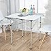 Deanurs Roll Up Portable Aluminum Folding Camping Square Tables PicnicTable for Outdoor Camping Hiking Lightweight Picnic Table , 28″ x 28″w/Carry Bag,Silverthumb 1