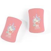 loukin Kids Magnetic Dry Erase Erasers, Mini Whiteboard Eraser 2 Pack, Pink | Cute Printed Design, Safe ABS &amp; Microfiber, Easy Grip, Portable Design, Magnetic Storage, Smooth Erasing