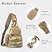 EDOBIL Tactical Bag, Messenger Bag Best Outdoor Sling Bag for Men and Women - Small One Military Bag for Trekking,Camping,Hiking,Cycling Rover Sling Daypack (CP Camouflage)