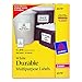 Avery Durable White Cover Up ID Labels for Laser Printers, 5