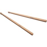 Vaisoeny Marching Drum Sticks, Hickory Marching Snare Sticks with Oval Tip | Heavy Duty 16"x0.8" Marching Sticks with Oval Wood Tip, Professional Snare Drum Sticks, 1 Pair