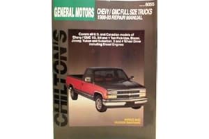 Chilton's General Motors Chevy/Gmc Full Size Trucks 1988-93 Repair Manual/Part No8055