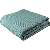 GILDEN TREE Waffle Bath Sheet Large Bath Towels Quick Dry Thin Body Towels, 40x80 Oversized Bath Towels for Adults, Classic Style (Seafoam)