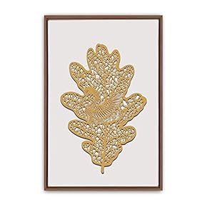 Framed Canvas Wall Art Leaf Canvas Prints Home Artwork Decoration for Living Room,Bedroom - 24x36 inches