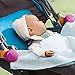 Pixnor Durable Hard Plastic Baby Stroller Quilt Blanket Clip - 2 pcs/set (Green)