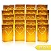 20 pcs White Luminary Bags, Candle Bag with Big Heart Design, Durable and Reusable Fire-Retardant Cotton Material Paper Lantern Bags for Wedding Valentine Reception Engagement Marriage Proposal Event