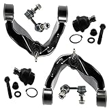 Pair Upper Control Arms w/Ball Joints, Lower Ball Joints, Front Sway Bar End Links - For 2005-2012 Nissan Pathfinder - 2005-2012 Nissan Xterra - [2005-2013 Nissan Frontier] - 09-12 Equator