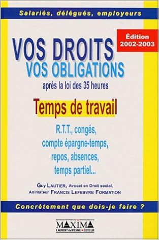 Vos Droits Vos Obligations Apres La Loi Des 35 Heures