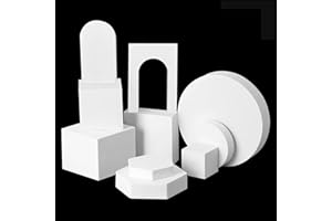 10PCS Product Photography Props Waterproof Hard Foam Props for Photoshoot(White)