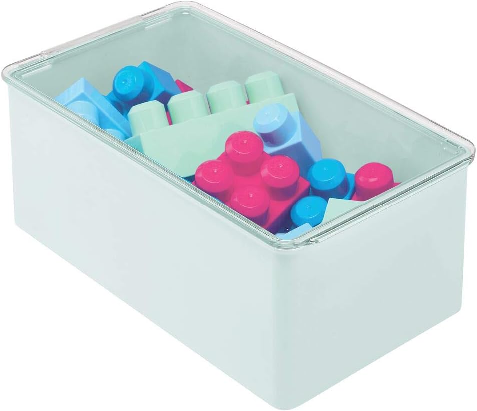 mint green toy box