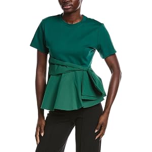 Oversized Crew Neck Bow Top