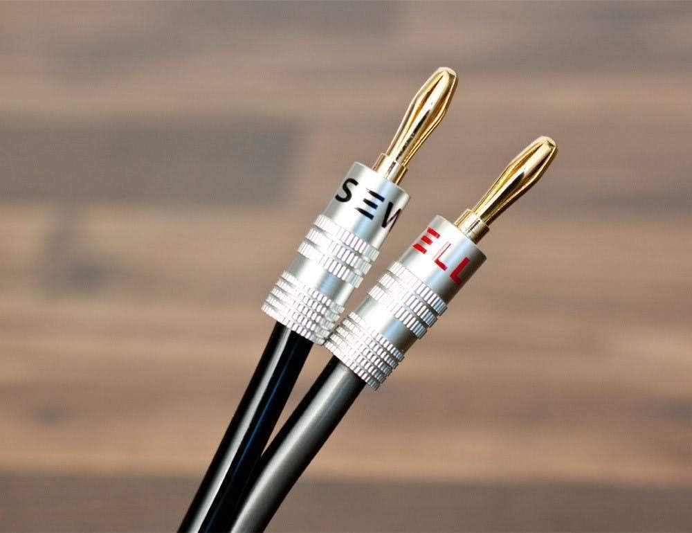 Silverback 12 AWG 259 Strand Speaker Wire with Banana Plugs, 6 Feet: Home Audio & Theater