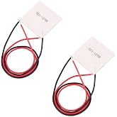 HiLetgo 2pcs TEC1-12706 Semiconductor Refrigeration Tablets TEC1-12706 12V 6A Heatsink Thermoelectric Cooler Cooling Peltier Plate Module 40x40MM