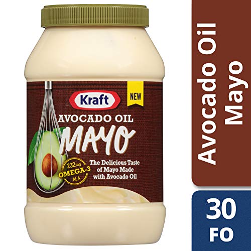 KRAFT MAYO AVOCADO OIL REDUCED FAT MAYONNAISE JAR, 30 OUNCE