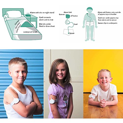Bedwetting Alarm for Kids, Sounds and Vibration, Potty Training Alarm