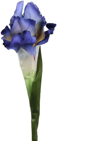 Amazon De Firepanda Ourwarm 3 Stucke Kunstliche Iris Blumen Real Touch 68 Cm Braut Bouquet Mariage