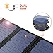 SUAOKI Quick Charge 3.0 Portable Solar Charger 28W SUAOKI Foldable Solar Panels 3-Port USB Phone Charger Compatible with Cell Phone iPhone iPad Samsung Laptop Tablet and More