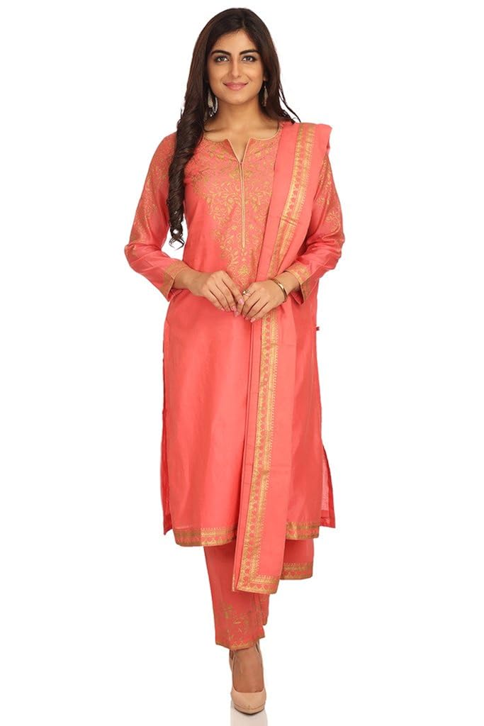 biba women's straight salwar suit