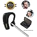 Bluetooth Headset, Hands Free Wireless Bluetooth In-Ear Earpiece Earbuds Noise Reduction Earphones Lightweight Headphones with Mic for Smarphone + Plastic Carrying Case