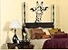 African Safari Giraffe Wall Decal Sticker by Stickerbrand- Black Color 30in x 21in. Easy to Apply & Removable. #145A