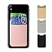 Mobile Phone Holder Backpack Wallet, Jin Yexuan 4 Color 3M Stick Type Credit Card ID Card Goalkeeper Pocket Pocket Sleeve（Pink, Gold, Gray, Black）