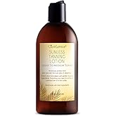 Sunless Tanning Lotion - Light to Medium tones | Indoor Self- Tanner | Body Tanning Lotion | Sun- Kissed Glow| Bronzer Lotion For All Skin Types |Just Nutritive | 8 Oz