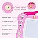 iFixer Magnetic Drawing Board, Musical Light Doodle Board Gift for Kids Girl with Sound, Pink