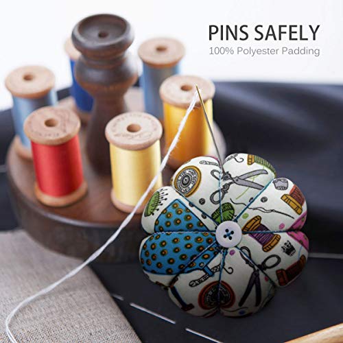 eZAKKA Wrist Pin Cushions Sewing Needle Cushion Holder Band Wearable Pincushions for Sewing