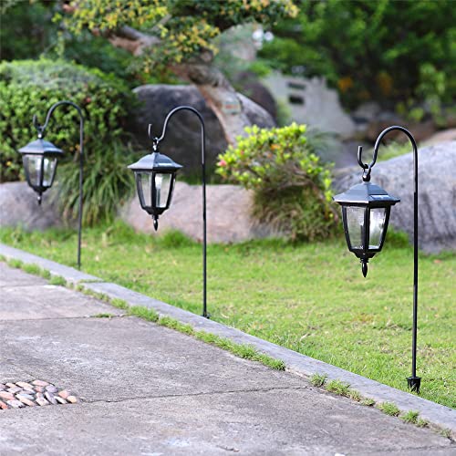 Maggift 34 Inch Hanging Solar Lights Dual Use Shepherd Hook Lights with