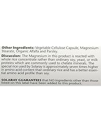 Solaray Magnesio – -200 mg – 100 Cápsulas vegetarianas