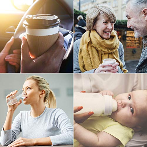 Dr. Prepare Travel Beverage Warmer, Portable Baby Bottle Warmer for Milk, Coffee, Tea, Water, and More - Blue