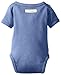 L'ovedbaby Unisex-Baby Newborn Organic Short-Sleeve Kimono Bodysuit, Slate, 3-6 Months