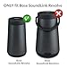 Hermitshell Hard EVA Travel Triple Black Case Fits Bose SoundLink Revolve Bluetooth Speaker and Charging Cradle